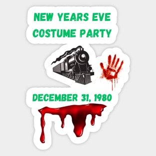 New Years Costume Party Sticker